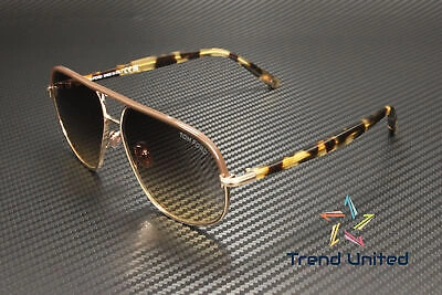 Pre-owned Tom Ford Ft1019 28f Metal Shiny Rose Gold Gradient Brown 59 Mm Men's Sunglasses