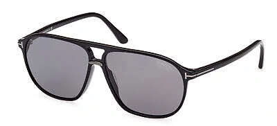 Pre-owned Tom Ford Bruce Ft 1026-n Black/grey 61/12/145 Men Sunglasses In Gray