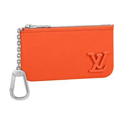 Louis Vuitton Key Pouch In Orange