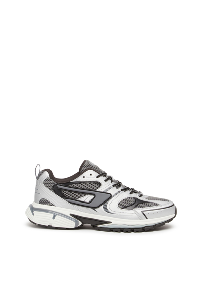 Diesel White & Gray S-serendipity Pro-x1 Sneakers In Grey