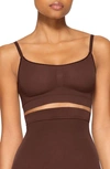 Skims Everyday Sculpt Shaper Bralette In Cocoa