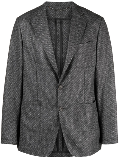 Canali Single-breasted Blazer In Grey