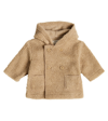 Il Gufo Baby Faux Shearling Coat In Beige