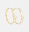 Octavia Elizabeth Edith 18kt Gold Hoop Earrings With Diamonds In Gold