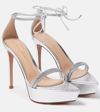 GIANVITO ROSSI BURMA EMBELLISHED LEATHER PLATFORM SANDALS