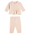 Il Gufo Baby Sweatshirt And Sweatpants Set In Pink