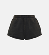 Entire Studios Womens Washedblack Micro Drawstring Cotton-jersey Shorts Xs In Black