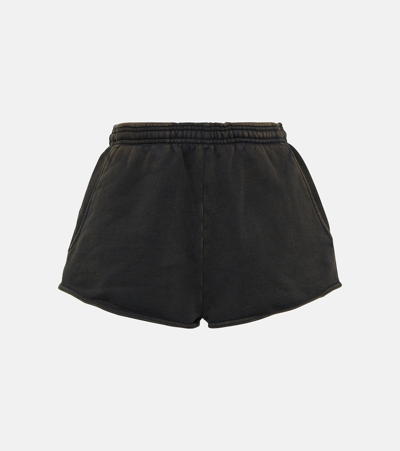Entire Studios Cotton Micro Shorts In Black