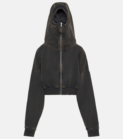 Entire Studios Black Cropped Hoodie