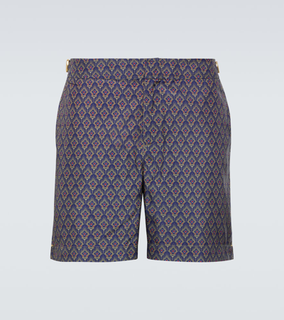 Orlebar Brown Bulldog Printed Swim Trunks In Multicoloured