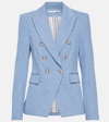 Veronica Beard Miller Double Breasted Dickey Jacket In Blue