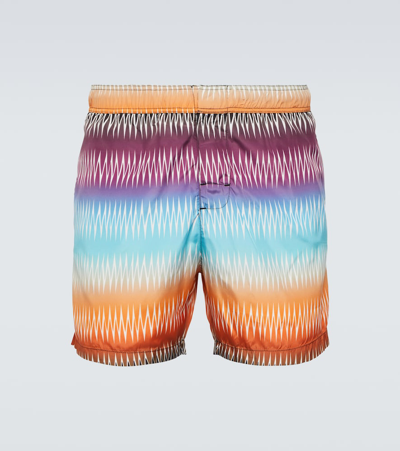 Missoni Zig-zag Swim Trunks In Multicoloured