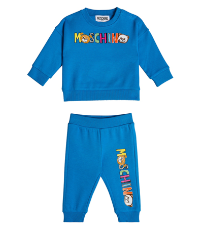Moschino Baby Set Aus Sweatshirt Und Jogginghose In Multicoloured
