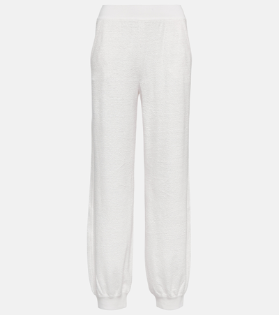 Loro Piana Cotton And Linen Pants In White