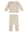 BONPOINT BABY WOOL SWEATER AND PANTS SET