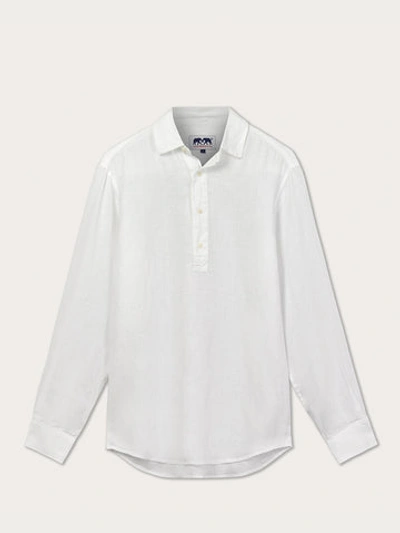 Love Brand & Co. Men's White Hoffman Linen Shirt