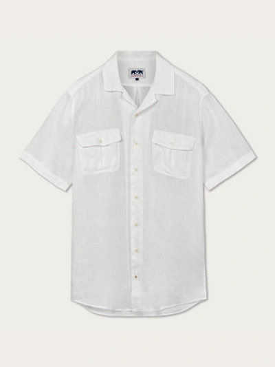 Love Brand & Co. Men's White Normans Hemp Shirt