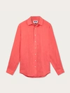 LOVE BRAND & CO. MEN'S CORAL ROSE ABACO LINEN SHIRT,8160183216