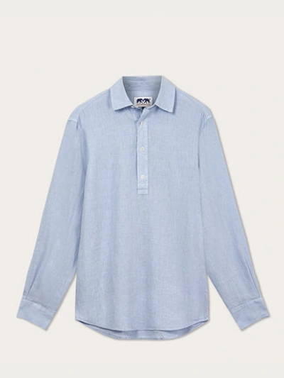 Love Brand & Co. Men's Sky Blue Hoffman Linen Shirt