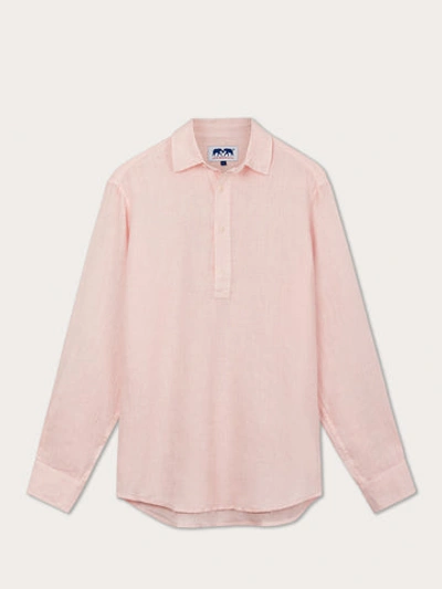 Love Brand & Co. Men's Pastel Pink Hoffman Linen Shirt