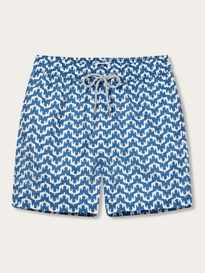 Love Brand & Co. Men's Elephant Palace Blue Staniel Swim Shorts