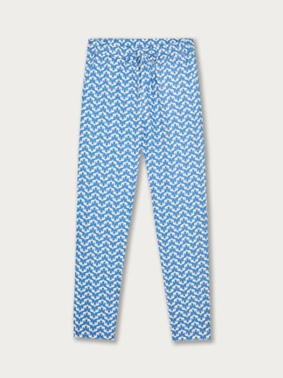 Love Brand & Co. Men's Elephant Palace Blue Eleuthera Linen Trousers