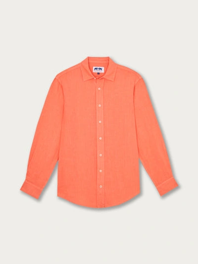 Love Brand & Co. Men's Coral Abaco Linen Shirt