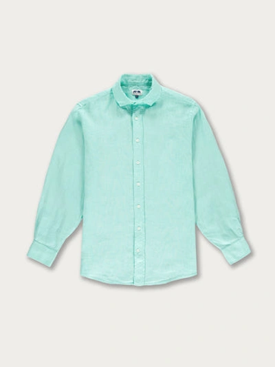 Love Brand & Co. Men's Cay Green Abaco Linen Shirt