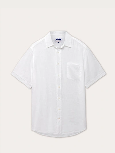 Love Brand & Co. Men's White Manjack Linen Shirt