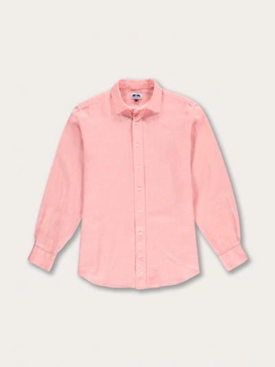 Love Brand & Co. Men's Pastel Pink Abaco Linen Shirt