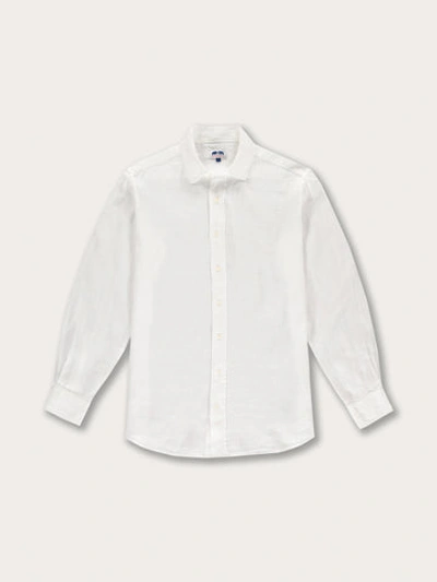 Love Brand & Co. Men's White Abaco Linen Shirt