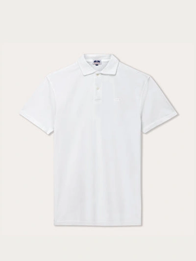 Love Brand & Co. Men's White Pensacola Polo Shirt
