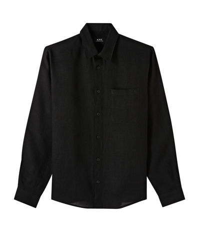 Apc Cassel Shirt In Lzz - Black