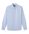 Apc Button Down Shirt In Iab - Pale Blue