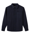 A.p.c. 'basile' Overshirt In Iak - Dark Navy Blue