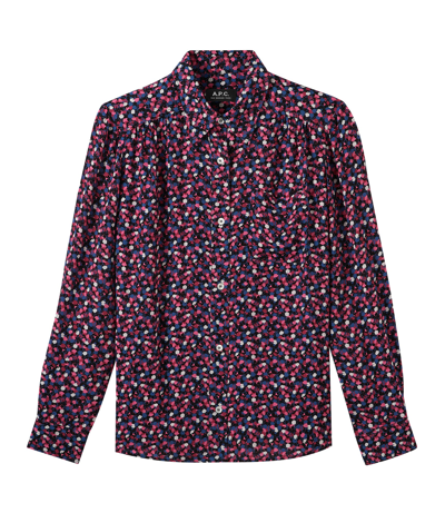 Apc Printed Button-front Top In Faa - Pink