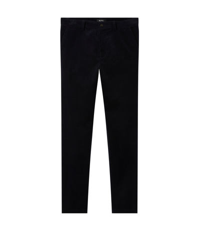 Apc Constantin Pants In Iak - Dark Navy Blue