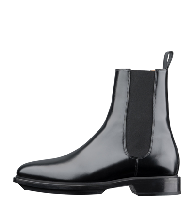 A.p.c. Charlie Chelsea Boots In Lzz - Black