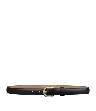Apc Rosette Leather Belt In Lzz - Black