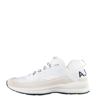 A.p.c. Run Around Sneakers In Aab - White