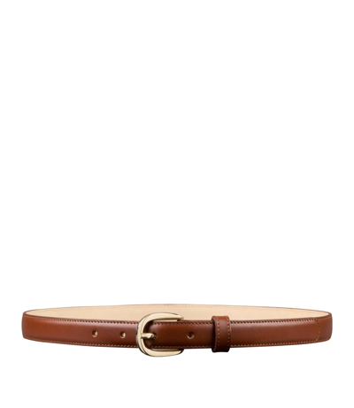 Apc Rosette Leather Belt In Cad - Nut Brown