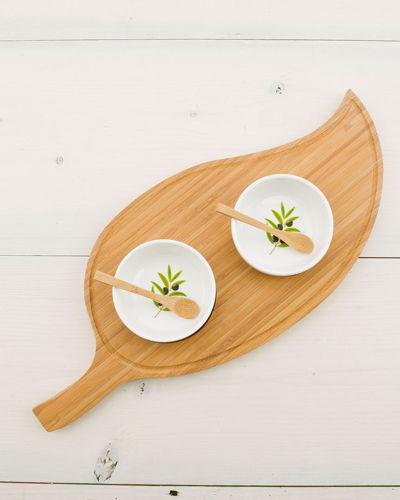 PICNIC AT ASCOT DISCONTINUED PICNIC AT ASCOT 5PC LEAF SERVING PLATTER SET