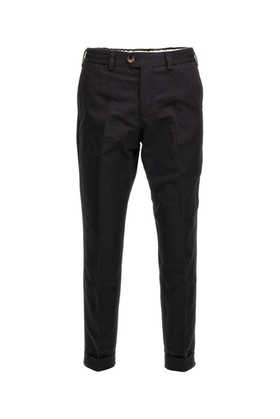 Pt Torino Cropped Trousers In Black