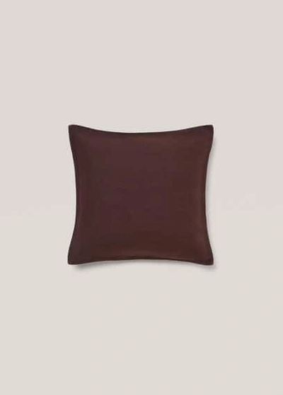 Mango Home 100% Linen Plain Cushion Case 45x45cm Brown