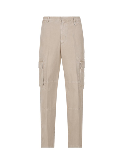 Fendi Trousers Dyed Gab.stretch Lab In Nude & Neutrals