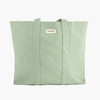 RIVE DROITE MARCEL MINT GREEN RECYCLED COTTON CANVAS GIANT TOTE BAG