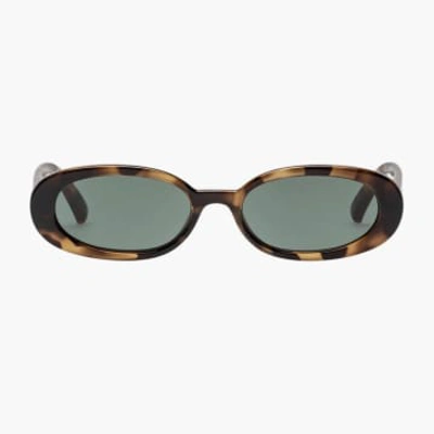 Le Specs Outta Love Tortoise Oval Sunglasses