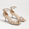 Sam Edelman Peonie Square Toe Sandal In Gold