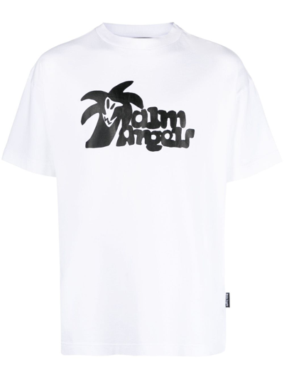 Palm Angels White Hunter T-shirt