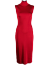 HERVE L LEROUX KNITTED PENCIL DRESS